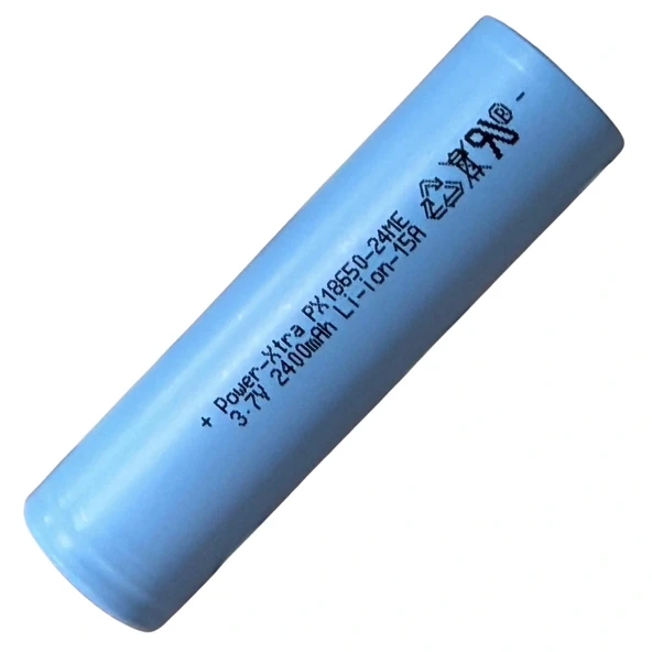 Power-Xtra PX18650-24ME 3.7V 2400 Mah Li-ion Şarjlı Pil 15A ürün görseli 1