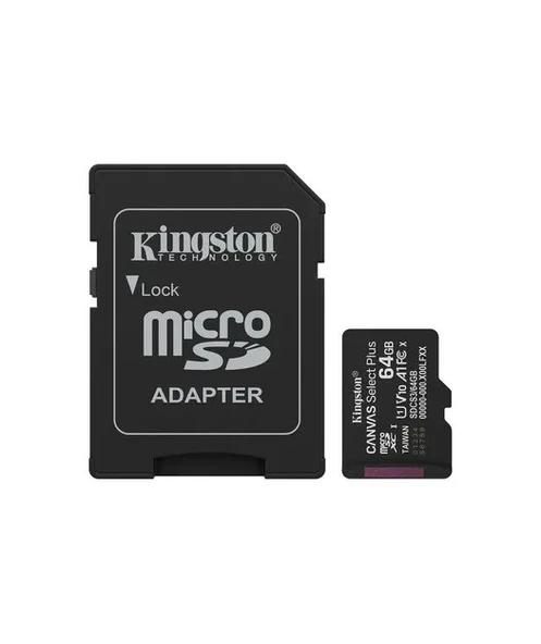 64GB microSDXC Canvas Select Plus Gen3 100MB/s A1 Card + Adapter ürün görseli 1