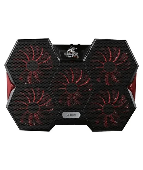 DEXIM A15 Fan Ledli Notebook Soğutucu Stand (17" ve altı notebook uyumlu) 765169407922 ürün görseli 1