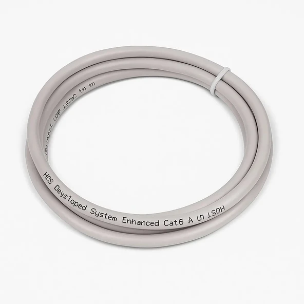Cat6 UTP Slim Patch Cord LSOH 1m Gri - Resim 3