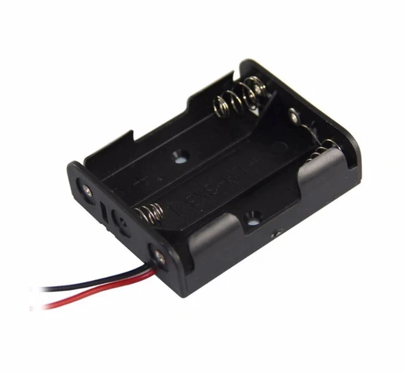 IC-233-2 AA 3'Lü Pil Yatağı Pil Yuvası Pil Kutusu ürün görseli 1