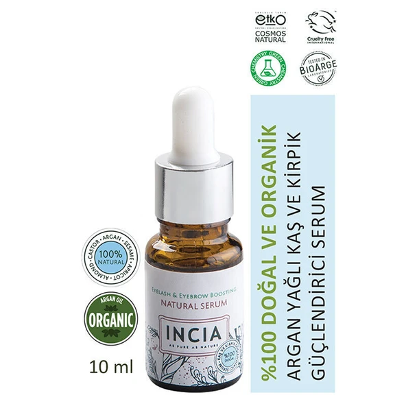 INCIA Kaş ve Kirpik Güçlendirici Doğal Serum 10 ml ürün görseli 1