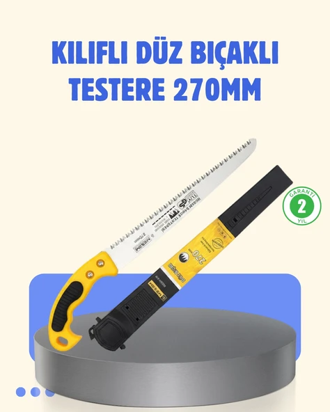Kılıflı Budama Bahçe Testeresi 270 Mm Düz Bıçaklı ürün görseli 1