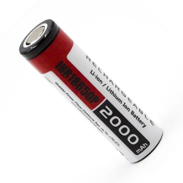 Orion 18650p 3.7V 2000mAh 15C Şarj Edilebilir Li-ion Pil ürün görseli 1
