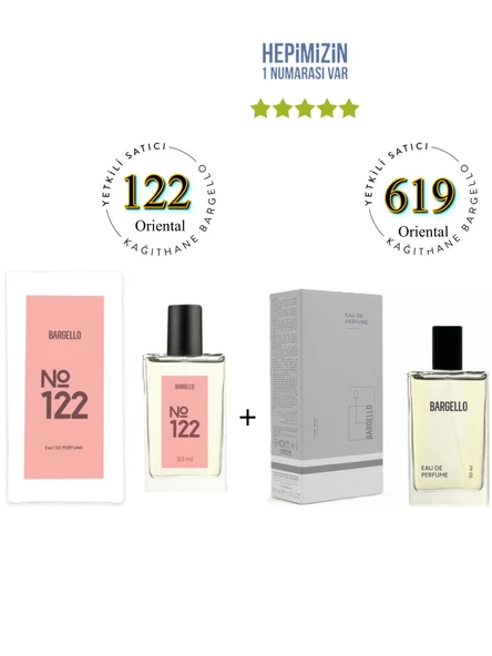 122 + 619 Kadın / Erkek Parfüm Edp 50 ml Oriental - Mnms122619 ürün görseli 1