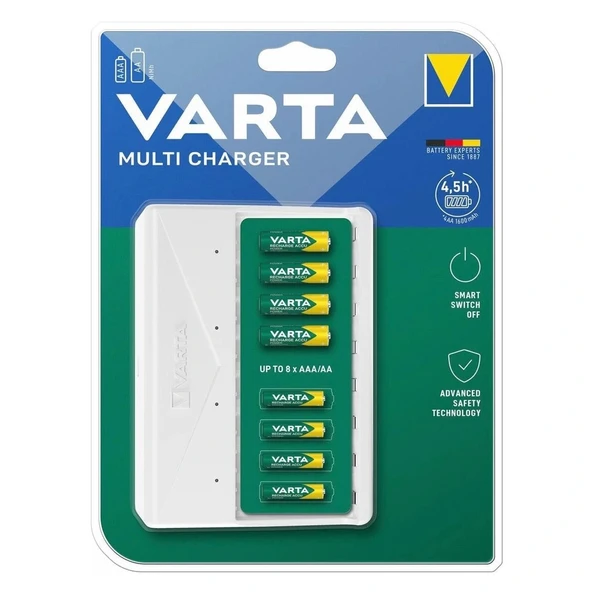 Varta 57659 Multi 8li Slot AA - AAA Pil Şarj Cihazı ürün görseli 1