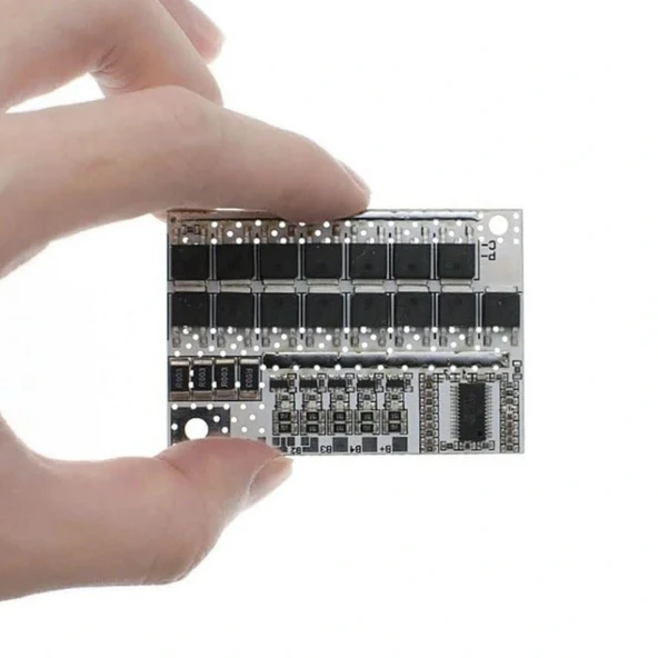 5S 100A LiFePO4 Balanslı BMS Beyaz PCB - Resim 2