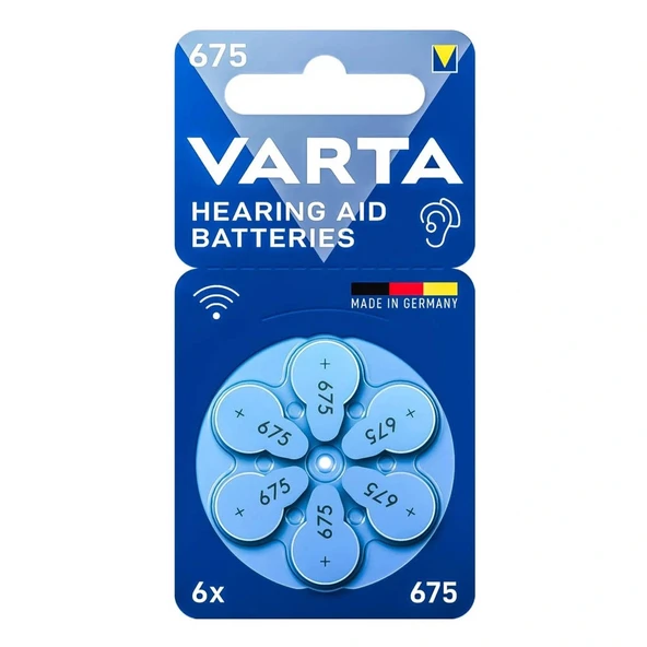 Varta 675 No Kulaklık ve İşitme Cihazları Pili 6'lı Paket  ürün görseli 1