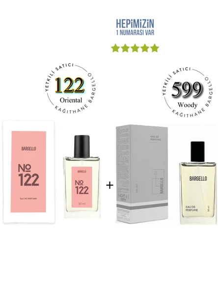 122 + 599 Kadın / Erkek Parfüm Edp 50 ml Floral / Woody - Mnms122599 ürün görseli 1