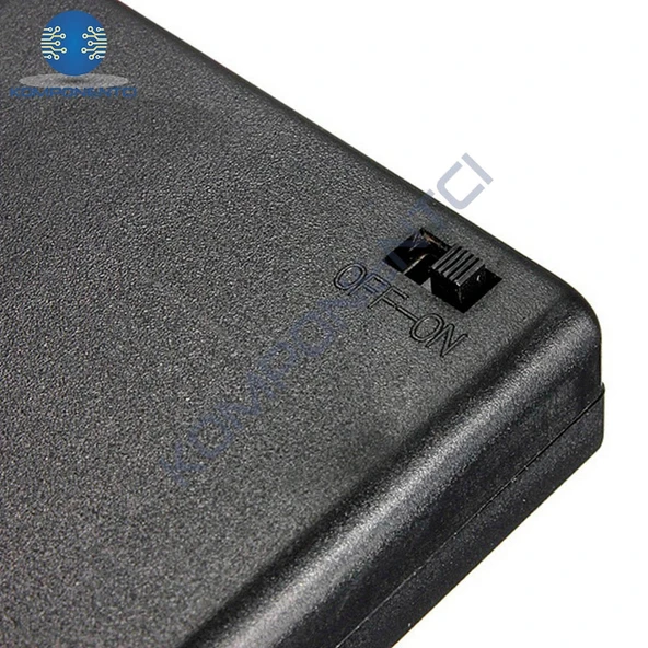 IC-233F AA Pil Yuvası 4'lü Kapaklı Switchli - Resim 3