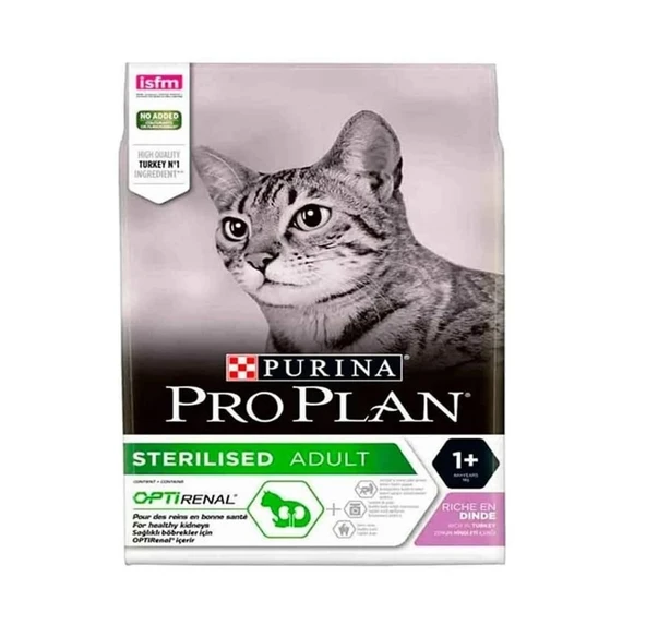 Pro Plan Sterilised Tavuklu ve Hindili Kısırlaştırılmış Açık Yetişkin Kedi Maması 1 KG ürün görseli 1