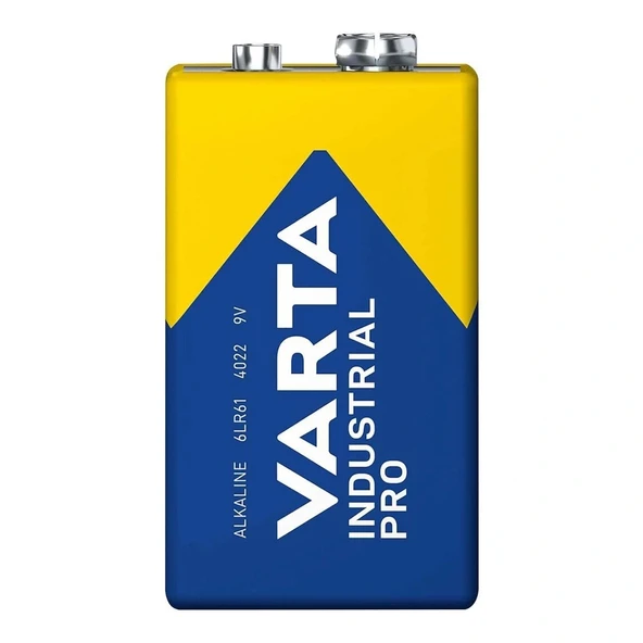Varta 4022 Industrial 9V Pro Alkalin Pil ürün görseli 1