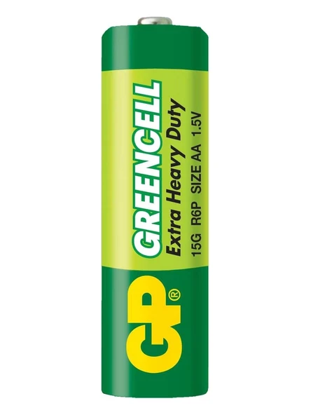 GP GP15G Greencell R6 AA Çinko Kalem Pil 4'lü Shrink  ürün görseli 1