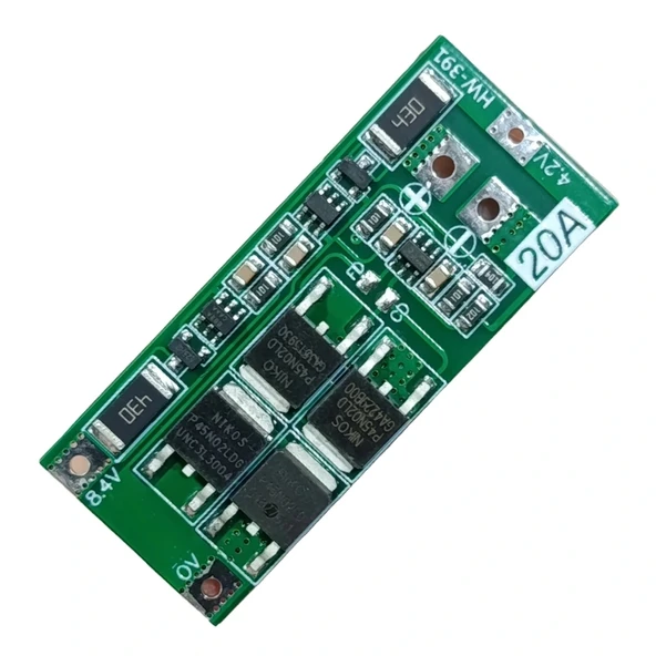 2S 20A BMS 8.4V 18650 Lityum Pil Şarj Koruma Devresi Balanslı ürün görseli 1