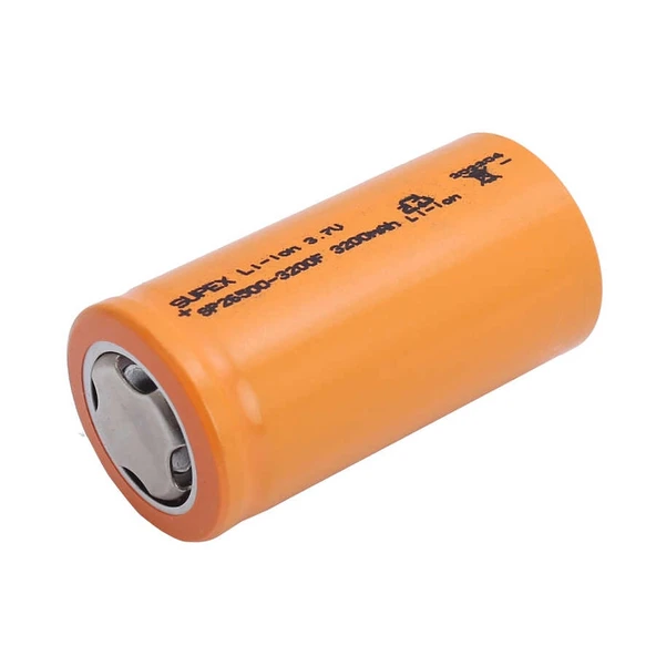 Supex 26500 3.7V 3200mAh Li-ion Pil (Başsız) ürün görseli 1