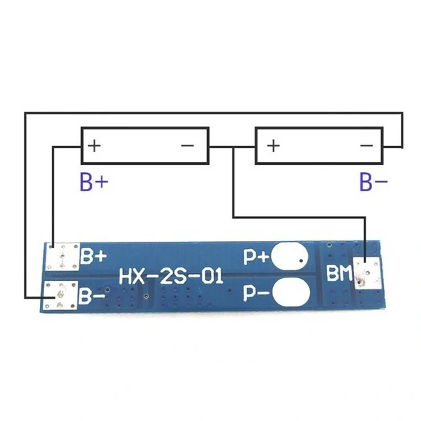 2S 5A BMS LiPo 18650 Pil Şarj Koruma Devresi - Resim 5