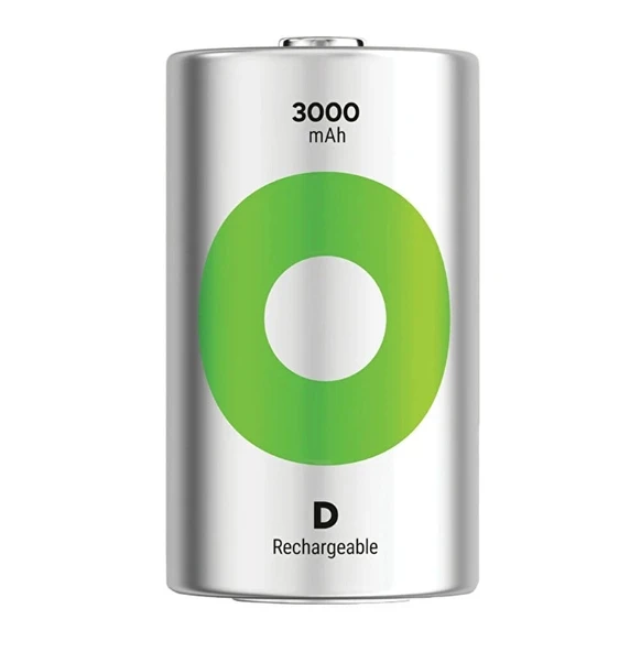 GP ReCyko 3000 mAh 1.2V D Boy Şarjlı Pil ürün görseli 1