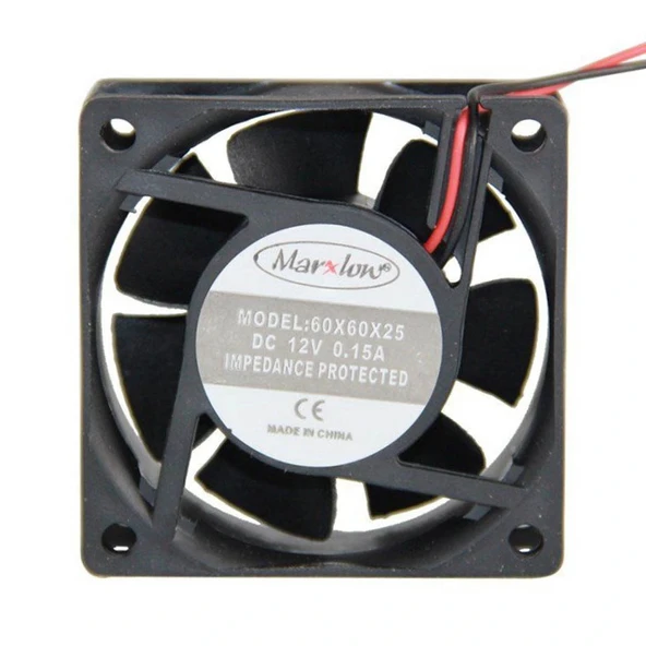 IC-216A Kare Fan 60x60x25mm 12V DC ürün görseli 1