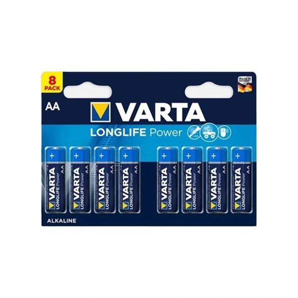 Varta Longlife Power AA 8'li Alkaline Pil ürün görseli 1