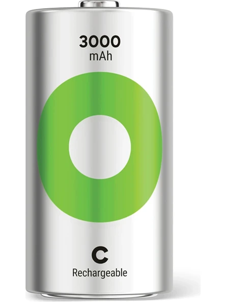 GP ReCyko 3000 mAh 1.2V Orta C Boy Şarjlı Pil  ürün görseli 1