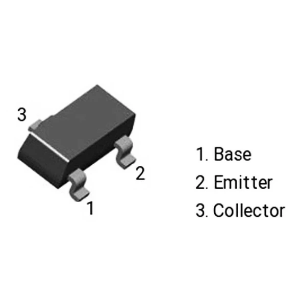 PBSS5350T,215-HT SOT23 SMD Transistör - Resim 2