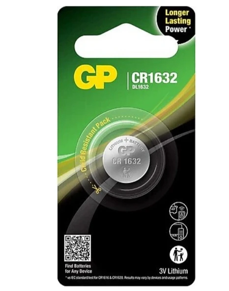 GP CR1632 3V Lityum Pil Tekli Paket ürün görseli 1