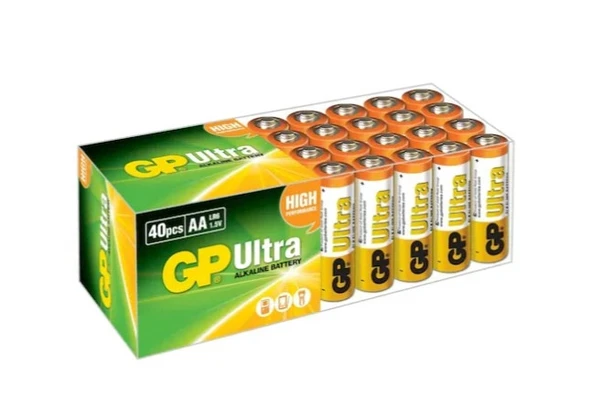 GP LR6 1.5V Ultra Alkalin 40'lı Kalem Pil ürün görseli 1
