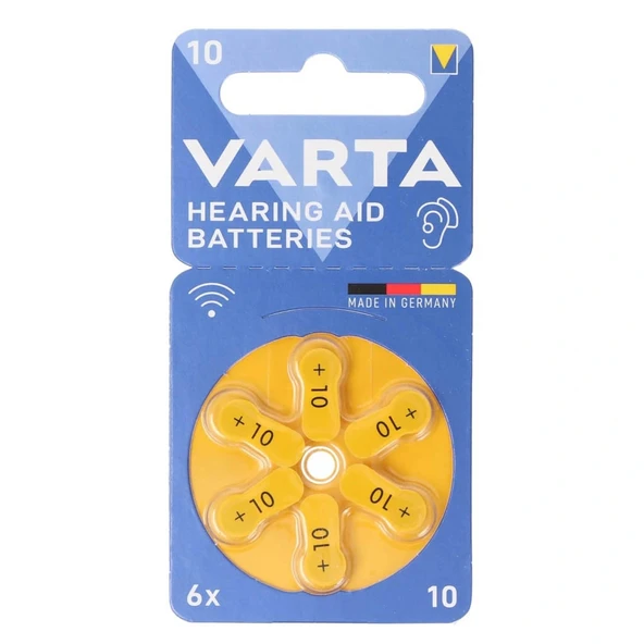 Varta 10 No Kulaklık ve İşitme Cihazları Pili 6'lı Paket ürün görseli 1