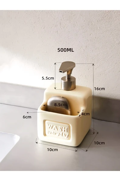 Perotti Ashton Grey Sıvı Sabunluk 500 ml - Resim 4