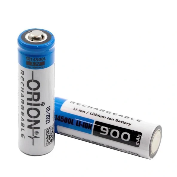 Orion 14500 3.7V 900 Mah Şarjlı Li-Ion Pil (Başlı) ürün görseli 1