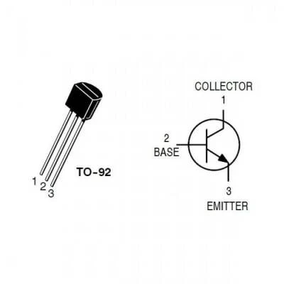 BC238 - TO92 NPN Transistör - Resim 2