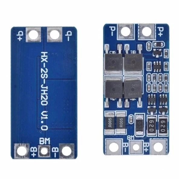 2S 10A BMS 7.4V 18650 Lityum Pil Koruma Devresi - Resim 4