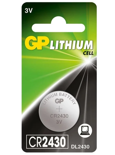 GP CR2430 3V Lityum Pil Tekli Paket ürün görseli 1