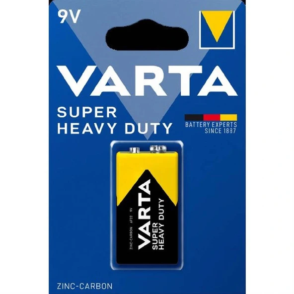 Varta Superlife Manganez 9V Pil ürün görseli 1