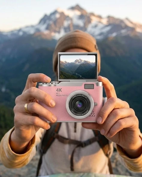 LK007 FOTOĞRAF MAKİNESİ PEMBE ürün görseli 1