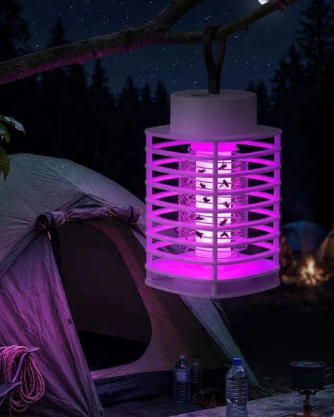 UV Işıklı Elektrikli Sinek Öldürücü Şarjlı Sessiz Çalışma Geniş Alan Etkili ürün görseli 1