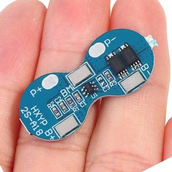2S 4A BMS 7.4V 18650 BMS Lityum Pil Koruma Devresi ürün görseli 1