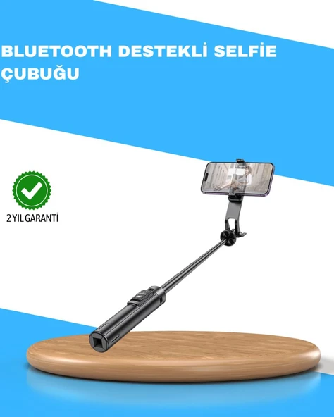 Uzaktan Kumandalı Bluetooth Selfie Çubuğu– 130 cm Ayarlanabilir ürün görseli 1