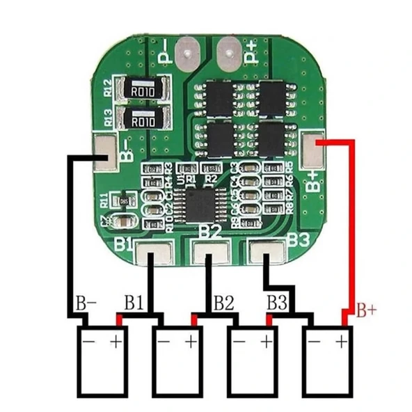 4S 20A BMS 18650 Lipo Pil Balans Koruma Devresi - Resim 7