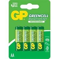GP GP15G Greencell R6 AA Çinko Kalem Pil 4'lü Blister ürün görseli 1