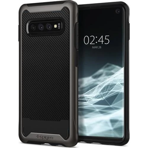 Spigen Galaxy S10 ile Uyumlu Kılıf Hybrid NX Gunmetal ürün görseli 1