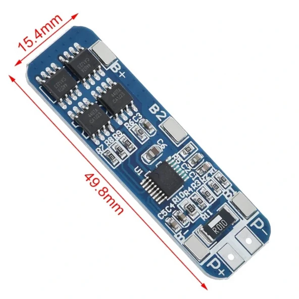 3S 10A BMS 12V 18650 Li-ion Koruma Devresi - Resim 4