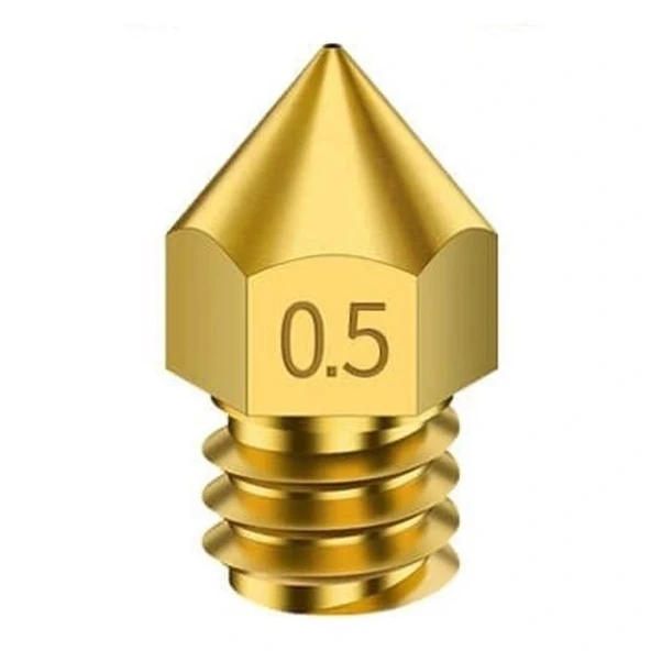 3D Yazıcı-Printer MK8 0.5mm Pirinç Nozzle ürün görseli 1