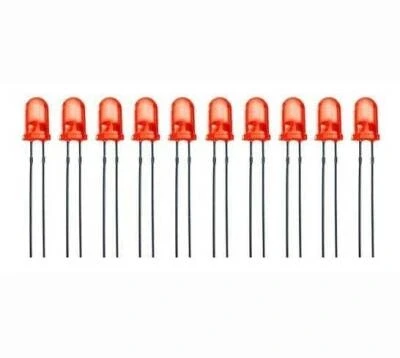 5mm Kırmızı Led Paketi - 10 Adet ürün görseli 1