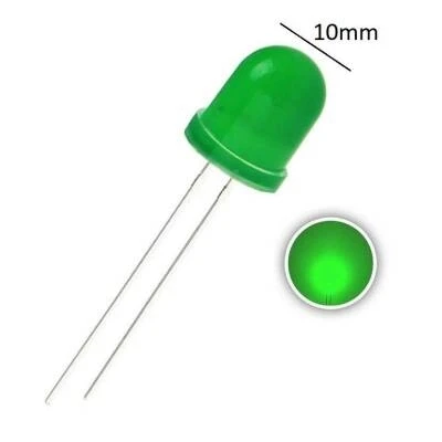 10mm Yeşil Led - 10 Adet ürün görseli 1