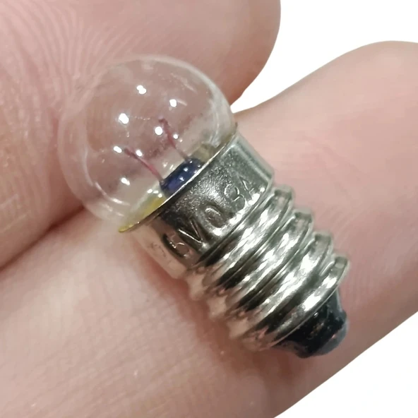 Mini Ampul - Deney Ampulü - Fener Ampulü E10 Ampul 1 Adet ürün görseli 1