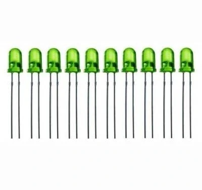5mm Yeşil Led Paketi - 10 Adet ürün görseli 1