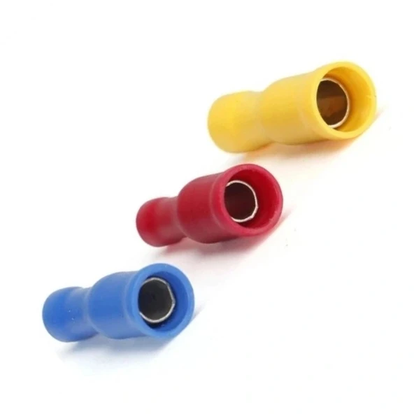 TBD - 2050 1.5-2.5mm2 İzoleli Soket Tipi Dişi Terminal Kablo Ucu Mavi 100 Adet ürün görseli 1
