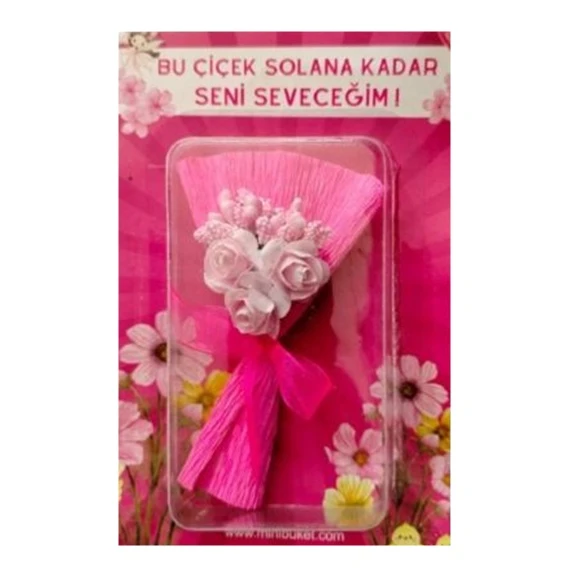 Minibuket Mini Buket Çiçek Pembe ürün görseli 1