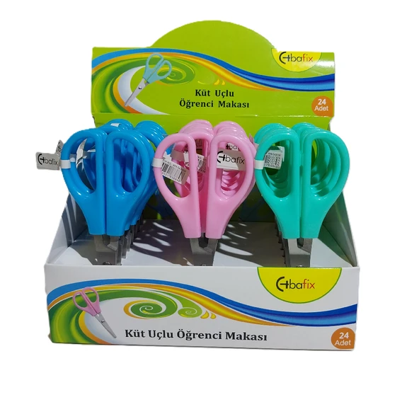 Bafix Okul Makası Küt Uçlu 13,5 Cm Bfx-Sa3450 ürün görseli 1